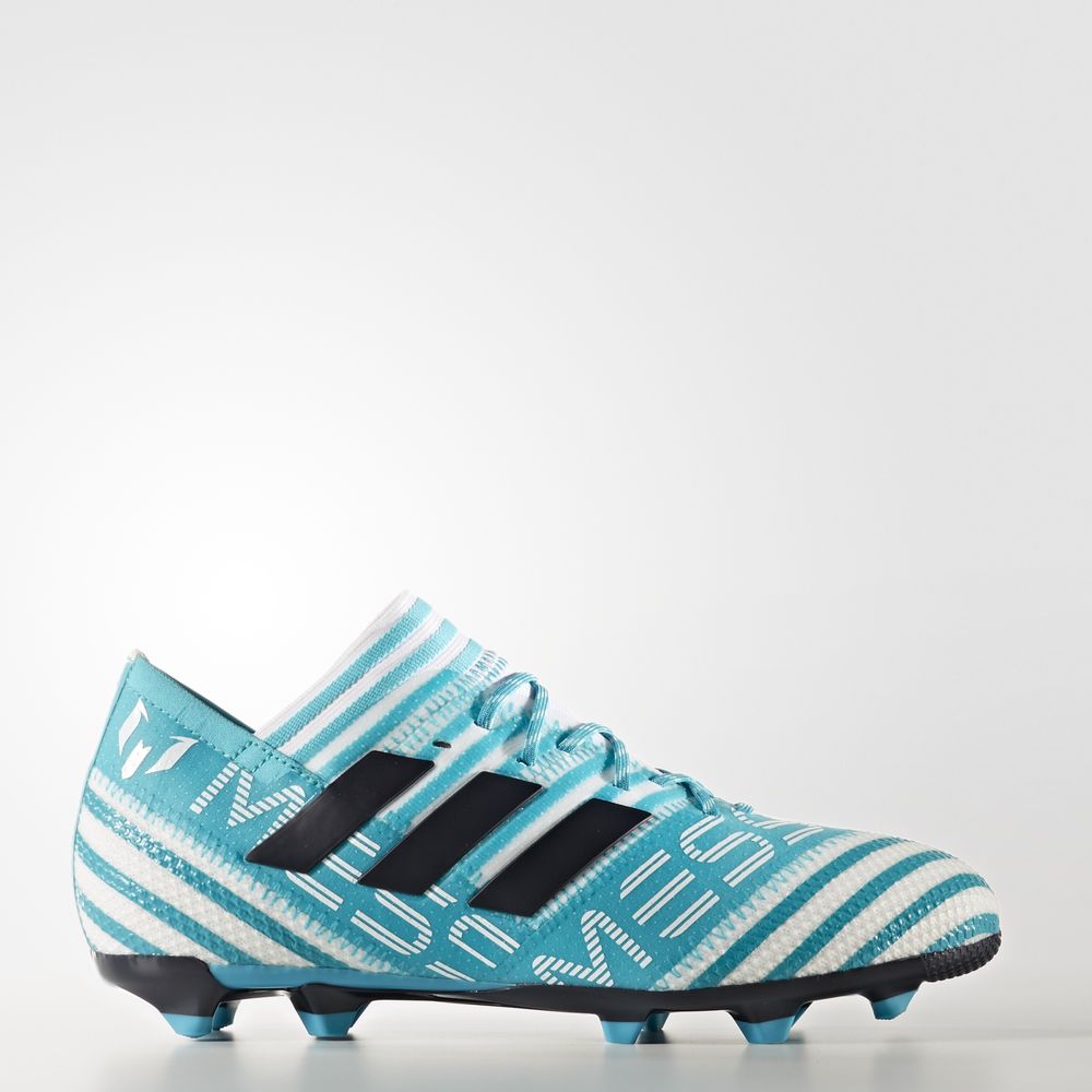 Adidas Nemeziz Messi 17.1 Firm Ground - ποδοσφαιρικα παπουτσια για αγορια - Τυρκουάζ/Ασπρα/Μπλε,Μέγε